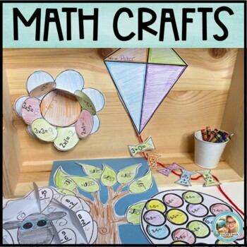 Preview of SPRING Math CRAFTS | Activities EDITABLE