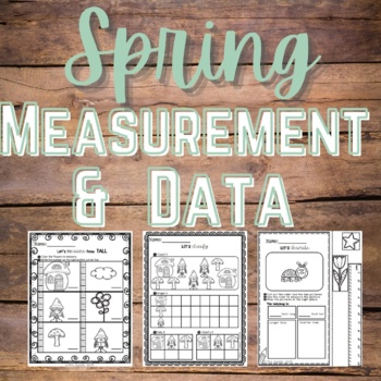 Preview of SPRING Math Worksheets for Kindergarten: Measurement and Data