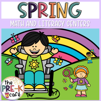 Preview of SPRING Math Phonics Letters and Literacy Center Activities | Seasons | April May