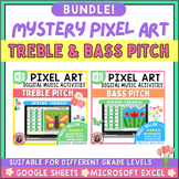 SPRING Music Coloring Pages - Pixel Art Activities - Trebl