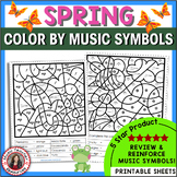 Spring Music Activities - Music Coloring Pages for Element