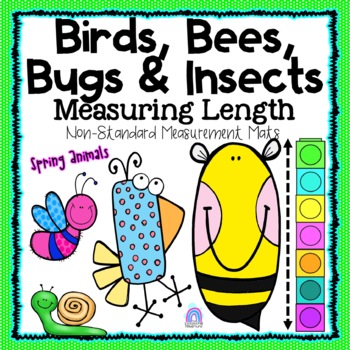 Preview of SPRING Non-Standard Measurement Mats | Birds Bees Bugs & Insects