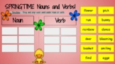 SPRING Nouns and Verbs Sorting Activity - Google Slides