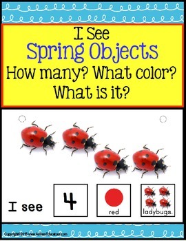 Preview of SPRING OBJECTS Build A Sentence with Pictures for Autism/Special Education/ELL