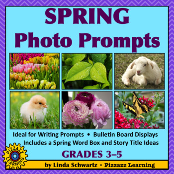 Preview of SPRING PHOTO PROMPTS • 28 FULL-COLOR PHOTOS • GRADES 3–5