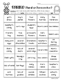 SPRING Plural or Possessive Noun Color It Sorting Worksheet