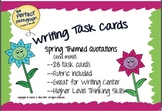 SPRING Quotations Writing Task Cards--Distance Learning In
