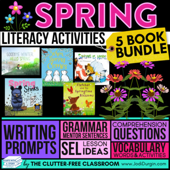 Preview of SPRING READ ALOUD ACTIVITIES March picture book companions writing