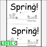 SPRING Printable Book Guided Reading Level C with PLANS an