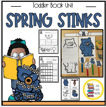 Preview of SPRING STINKS TODDLER BOOK UNIT WITH PUPPETS & CROWN