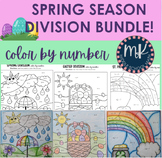 SPRING Season/Holidays Division Facts Color By Number Work