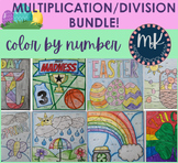 SPRING Season/Holidays Multiplication and Division Color B