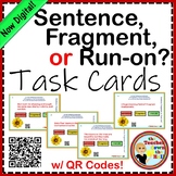 Sentence Fragment or Run-on Task Cards SPRING Themed NOW Digital!