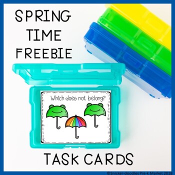 Preview of SPRING TASK CARDS FREEBIE