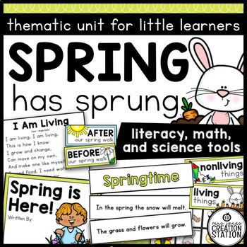 Preview of SPRING SCIENCE ACTIVITIES AND LESSON PLANS FOR KINDERGARTEN