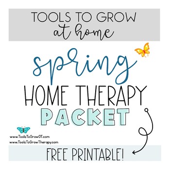 Preview of SPRING THEMED HOME THERAPY - Distance Learning PACKET