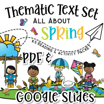 Preview of SPRING THEMED K-5 Reading Comprehension & Activities Text Set Distance Learning