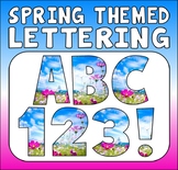 SPRING THEMED LETTERS, NUMBERS AND PUNCTUATION - DISPLAY L