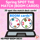 SPRING TIME SPOT THE MATCH BOOM CARDS : OT / SLP visual pe