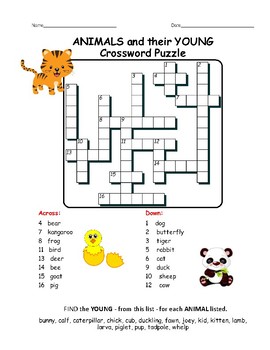 SPRING VOCABULARY Crossword Puzzles - Grades 3-4-5 by Teaching Stuff Place