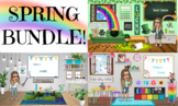 March & April Virtual Bitmoji Classroom BUNDLE!
