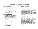 SPRING WORKSHEET: Following Multi-Step Directions