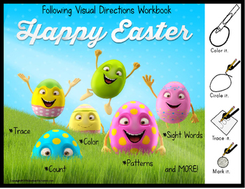 Preview of SPRING and Easter Activities Follow Visual Directions for Special Education