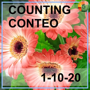 Preview of SPRING - counting 1 to 20 TEMPLATES