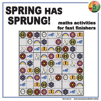 Preview of SPRING - morning work & fast finishers MATH games & activities