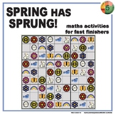 SPRING - morning work & fast finishers MATH games & activities