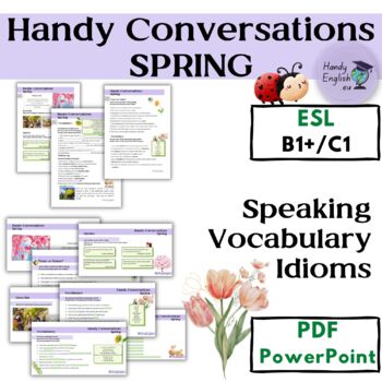 Preview of SPRING lesson plan Speaking Vocabulary and Idioms ESL ELA