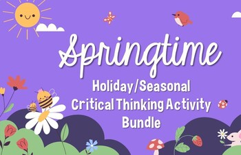 Preview of SPRINGTIME! A huge, ever-growing bundle of spring seasonal & holiday activities