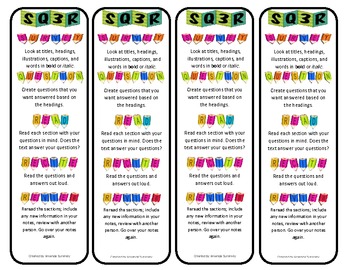 Preview of SQ3R Bookmarks