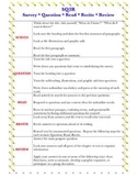 SQ3R Comprehension Strategy Outline/Process Chart