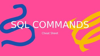 Preview of SQL Commands Cheat Sheet