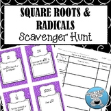 SQUARE ROOTS AND RADICALS - SCAVENGER HUNT! (Task Cards/Sk