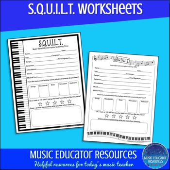 Preview of SQUILT Worksheets
