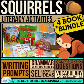 Preview of SQUIRRELS READ ALOUD ACTIVITIES squirrel picture book companions autumn fall