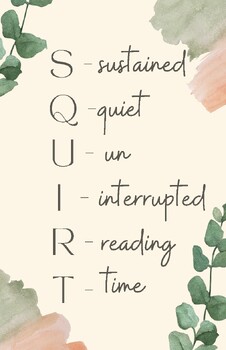 Preview of SQUIRT Silent Reading Poster