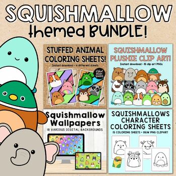 Preview of SQUISHMALLOW LOVERS BUNDLE: 4 Squishmallow-Themed Digital Products!