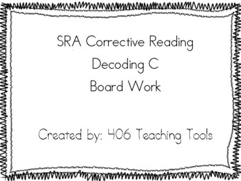 Preview of SRA Corrective Reading Decoding C Board Work