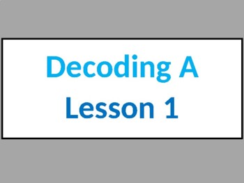 Preview of SRA Corretive Reading - Decoding A (lessons 1 - 10)