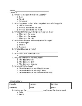 Preview of SRA Decoding Level C Workbook Multiple Choice Version Lessons 5-21 ODD ONLY