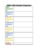 SRSD POW + TIDE Writing Graphic Organizer