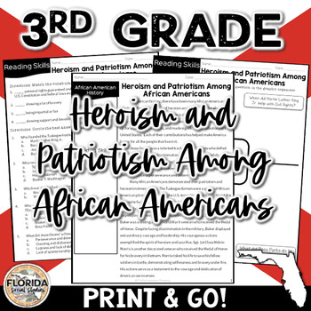 Preview of SS.3.AA.1.1: Black History: Heroic and Patriotic African Americans in US History