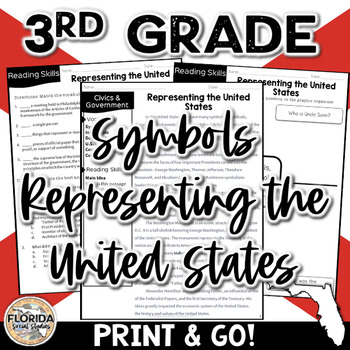 Preview of SS.3.CG.2.4: Symbols, Individuals, Documents & Events that Represent the US