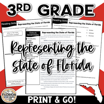 Preview of SS.3.CG.2.5: Important Symbols & Figures  Florida History | FL 3rd Grade Civics