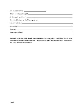 SS 7 C 4 1 Foreign and Domestic Policy Tutorial worksheet by Lyne s Lessons
