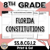 SS.8.CG.1.2 Florida Constitutions 1838 & 1868 - 8th Grade 