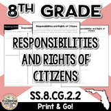 SS.8.CG.2.2 Responsibilities of Citizens 8th Grade Florida